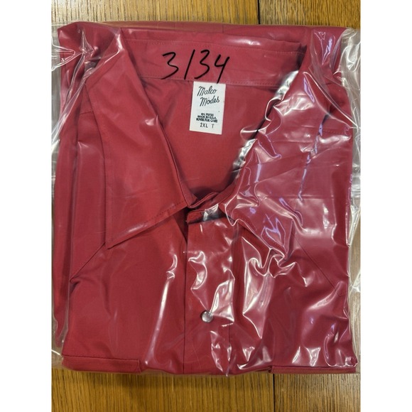 Malco Modes Vintage Western Pearl Snap Shirt Red XXL Tall USA Rodeo Cowboy - Picture 7 of 7